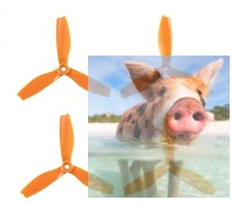 HQ Prop Triple 5X4X3 pomarańczowy (2xCW+2xCCW) - włókno szklane