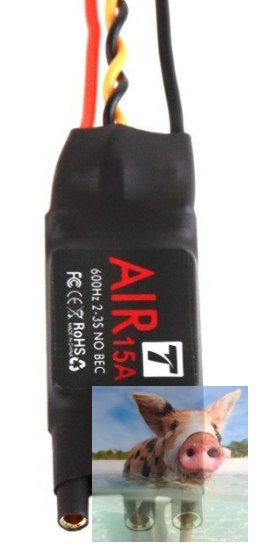 Regulator ESC AIR 15A 2-3S do dron wyścigowych