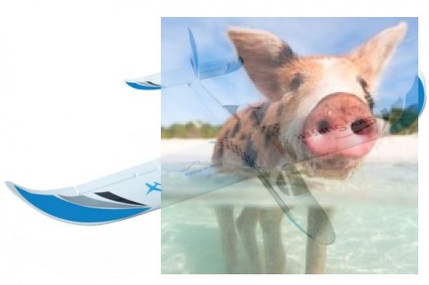 Sky Surfer KIT (elektroszybowiec, rozpiętość 140cm) - Niebieski