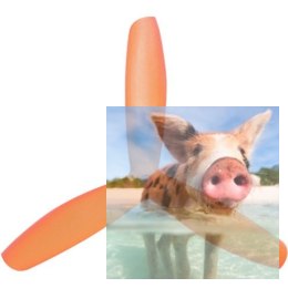 Śmigła Gemfan Glass Fiber Nylon 3 Blade Bullnose 3x3.5 pomarańczowe (2x CW + 2x CCW)