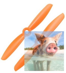 Śmigła Gemfan PC 2 Blade 6x3 pomarańczowe (2xCW + 2xCCW)