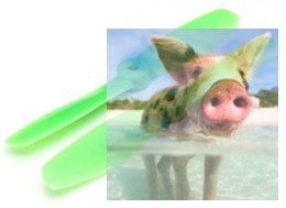 Śmigła Gemfan PC 2 Blade Bullnose 6x4.5 zielone (2xCW + 2xCCW)