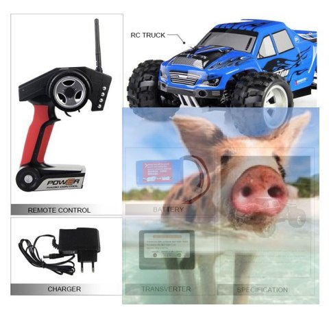 High Speed Monster Truck 1:18 4WD 2.4GHz - Czerwony