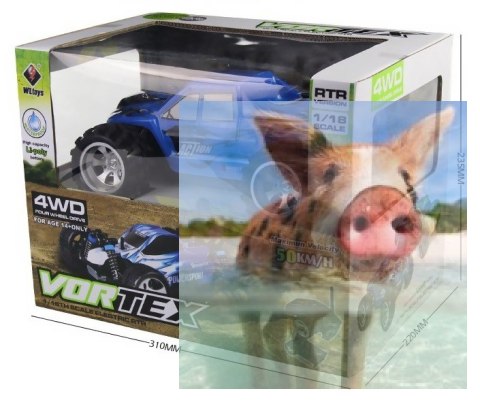 High Speed Monster Truck 1:18 4WD 2.4GHz - Czerwony