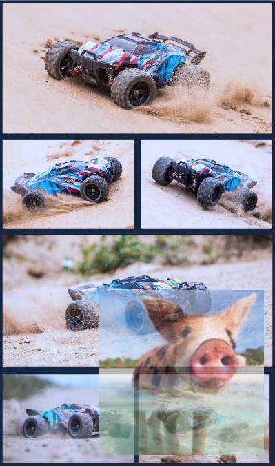 Hurricane 1:18 RTR 2.4GHz - niebieski