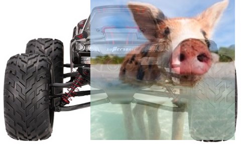 Monster Truck CHALLENGER 2WD 1:12 2.4GHz RTR - Czerwony