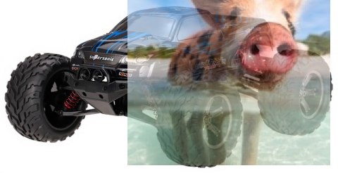 Monster Truck CHALLENGER 2WD 1:12 2.4GHz RTR - Niebieski