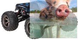 Monster Truck CHALLENGER 2WD 1:12 2.4GHz RTR - Niebieski