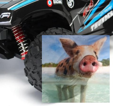 Thunder 1:18 RTR 2.4GHz - niebieski