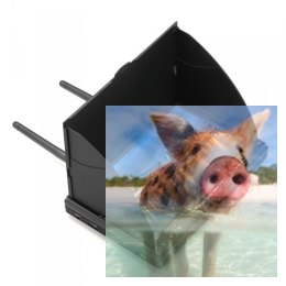 Wyświetlacz FPV LCD5802D 5802 (5.8GHz, 32CH, 800x480, 7