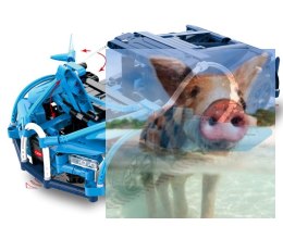 Bugatti Chiron - klocki CADA - zdalnie sterowany (419 klocków)