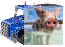 Ciężarówka wywrotka - do zbudowania z klocków - PULL BACK (C52011W)