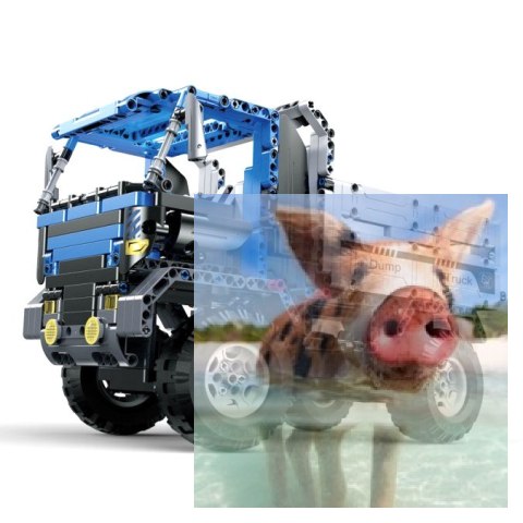 Ciężarówka wywrotka - klocki CADA - ZDALNIE STEROWANA (C51017W)