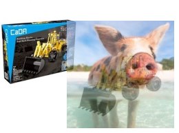 Fadroma spychacz - do zbudowania z klocków - PULL BACK (C52014W)