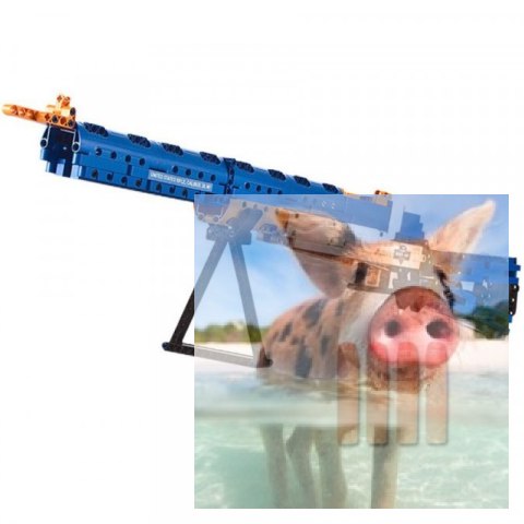 Karabin M1 (strzela pociskami) - klocki CADA