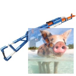 Karabin automatyczny Kałasznikow AK-47 - klocki CADA