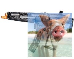 Karabin maszynowy MP5 - klocki CADA