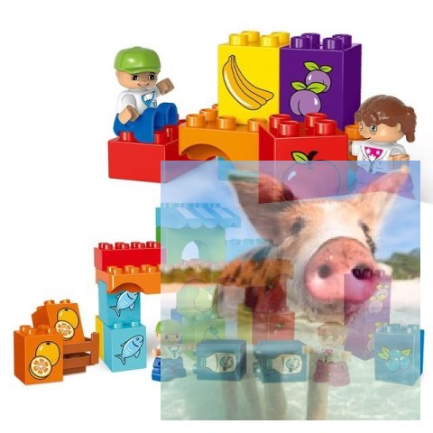 Klocki Mały sklep - 37 elementów