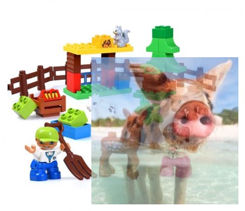 Klocki Zagroda ze zwierzętami - 39 elementów