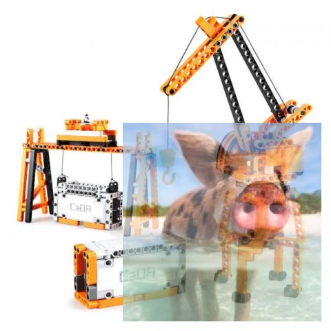 Maszyny portowe - klocki CADA - zdalnie sterowane (634 klocki)