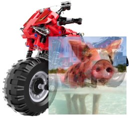 Motocykl - klocki CADA - zdalnie sterowany (484 klocków)