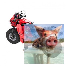 Motocykl - klocki CADA - zdalnie sterowany (484 klocków)