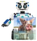 Robot / pojazd (2w1) - klocki CADA - ZDALNIE STEROWANY (C51028W)