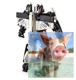 Robot / samolot (2w1) - klocki CADA