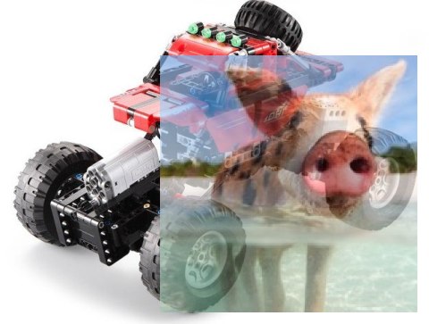 Samochód terenowy - klocki CADA - ZDALNIE STEROWANY (C51041W)