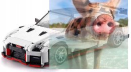 Sportowy samochód wyścigowy - klocki CADA (DE/C61020W)