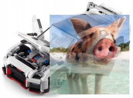 Sportowy samochód wyścigowy - klocki CADA (DE/C61020W)