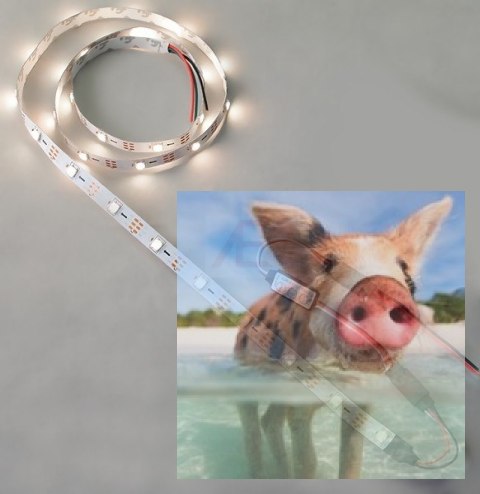 Zestaw oświetlenia LED - Listwa RGB 1m + Kontroler 5V