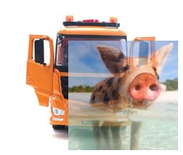 Betoniarka z obracaną gruszką 1:20