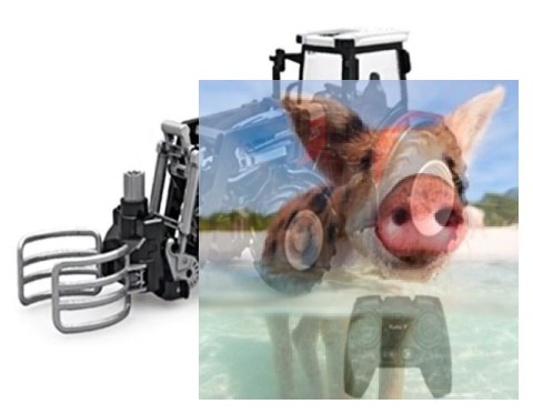 Ciągnik rolniczy z chwytaczem 1:24 2.4GHz RTR