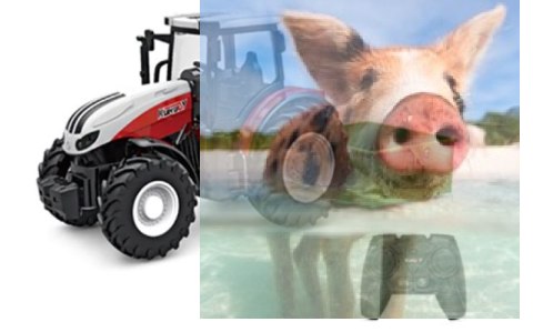 Ciągnik rolniczy z kontenerem do zrzutu 1:24 2.4GHz RTR