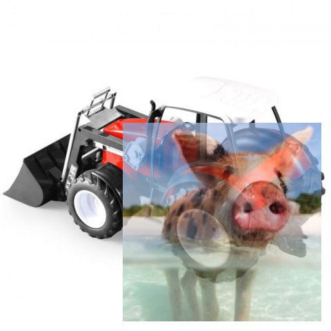 Ciągnik z ładowaczem 1:16 (ręcznie podnoszony i opuszczany ładowacz)