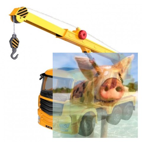 Ciężarówka z dźwigiem (dźwięki i światła, ręczna obsługa dźwigu)