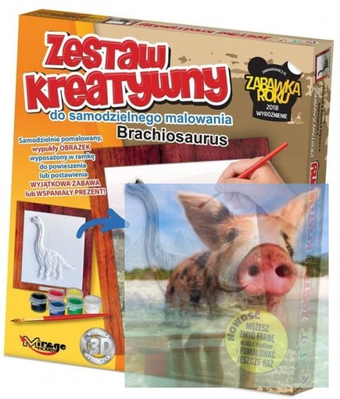 DINO - Wypukła Malowanka Seria DINO - Brachiosaurus