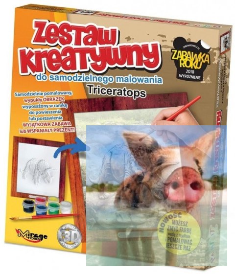 DINO - Wypukła Malowanka Seria DINO - Triceratops
