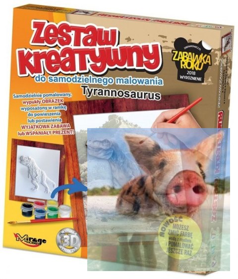 DINO - Wypukła Malowanka Seria DINO - Tyrannosaurus