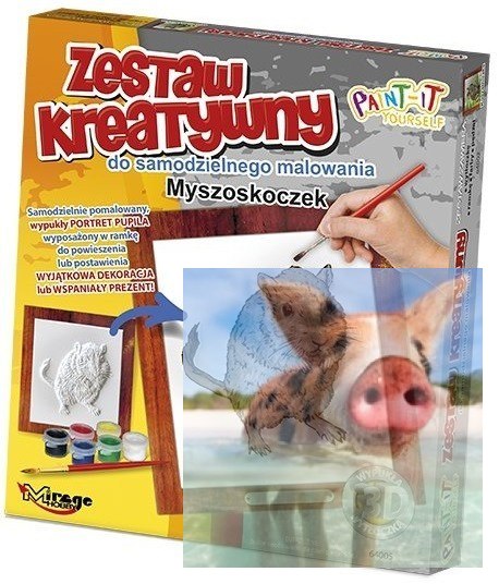 FUTRZAKI - Wypukła Malowanka Seria FUTRZAKI - MYSZOSKOCZEK