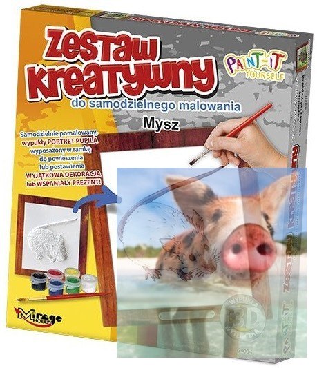 FUTRZAKI - Wypukła Malowanka Seria FUTRZAKI - MYSZ FUTRZAKI - Wypukła Malowanka Seria FUTRZAKI - MYSZ