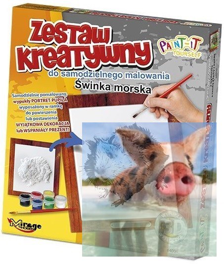 FUTRZAKI - Wypukła Malowanka Seria FUTRZAKI - ŚWINKA MORSKA