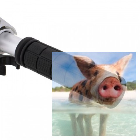 Hulajnoga miejska składana AILO (koła 200mm, szer. podestu 140mm, amortyzator tył/przód) - biała