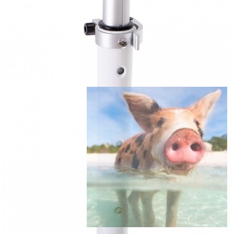 Hulajnoga miejska składana AILO (koła 200mm, szer. podestu 140mm, amortyzator tył/przód) - biała