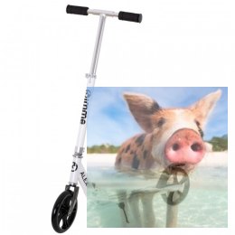 Hulajnoga składana ALEX (koła 200mm, szer. podestu 110mm) - biała