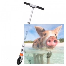 Hulajnoga składana CARI (koła 145mm, amortyzator przód) - biała