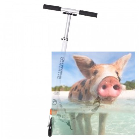 Hulajnoga składana CARI (koła 145mm, amortyzator przód) - biała