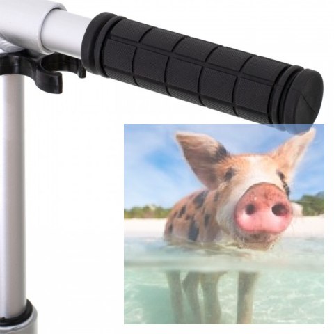 Hulajnoga składana CARI (koła 145mm, amortyzator przód) - biała