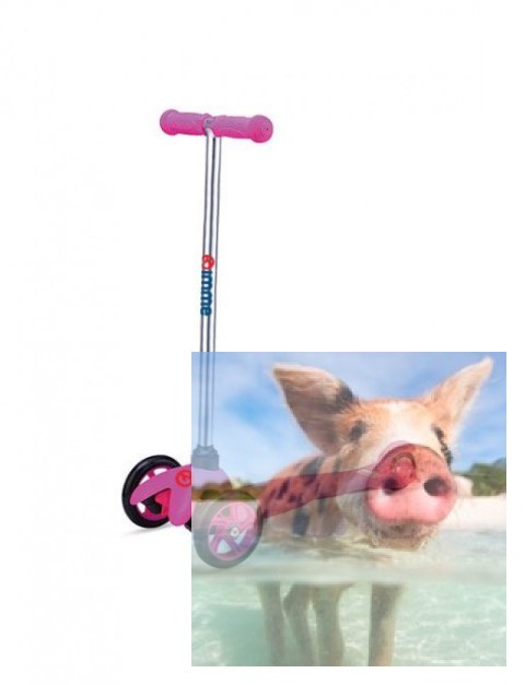 Hulajnoga trójkołowa balansowa KIMI - różowa